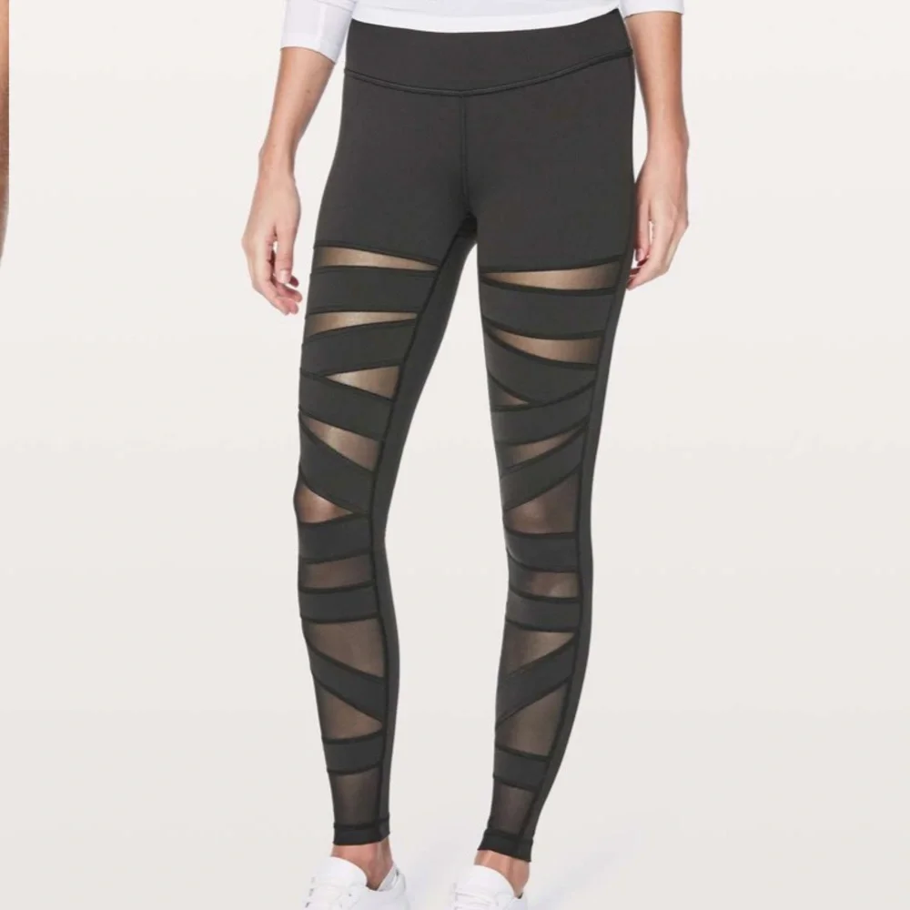 LULULEMON 🍋 Wunder Under Pant (Hi-Rise) *Tech Mesh 28" - Picture 1 of 5